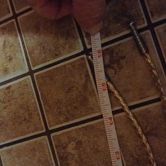 Mens Gold Neck Vintage   Tie & Brass Man Shiners Item - Picture 5 of 7